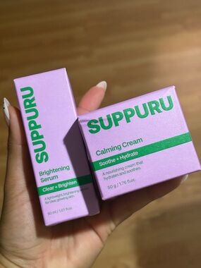 Pink Brightening Serum & Calming Cream Duo